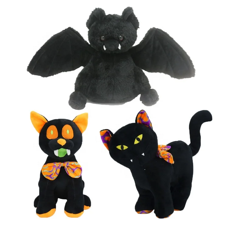 plush halloween black cats