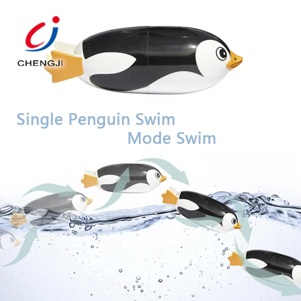 Wholesale bathtub tub toys electric animal BO swimming penguin baby bath toy