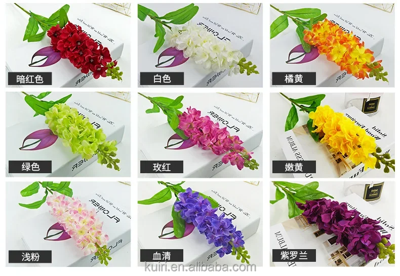 80cm Single Branch Hyacinth High Branch Violet Large Gladiolus