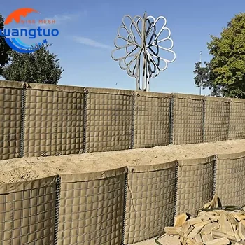 Galvanised Welded Wire Panel Steel Low Explosion-Proof Wall Bastion Barrier Gabion Planter Wall 50 X 50 1000 X 300 X 300 mm