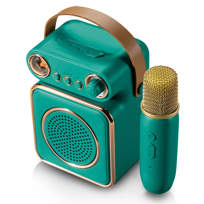ICARER FAMILY Portable Speaker Wireless Karaoke Speaker Music Player Outdoor Waterproof Mini Wireless Speaker for Kids