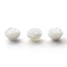 Natural Shell Wholesale Natural Pearl Shell Carved Mother Of Pearl White Flowers