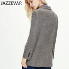 Ladies Suit Ladies Casual Check Wool Suit Jacket Business Casual Autumn And Winter Jacket Wholesale Spot