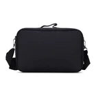Unisex Women Unisex New Simplicity Style Plain Unisex Women Men Sturdy Black Square Messenger Bags