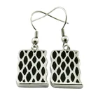 Earring Hoop Earrings Hot Geometric Jewellery Bijouteri Rectangle Enamel Earring Hoop Women