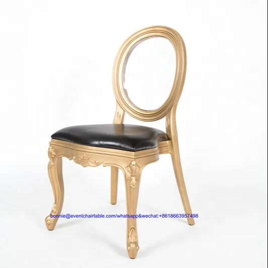 royal gold plastic chair