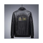 Genuine Leather Jacket Leather The Most Popular Custom Logo Bomber Waterproof Boys Genuine Leather Jacket For Men