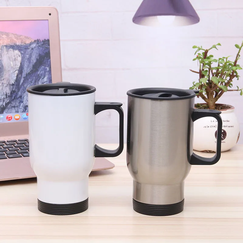 Double Walled Leak Proof 16 Oz Coffee Mug Vacuum Insulated Stainless Steel Water Bottle Travel Metal Canteen
