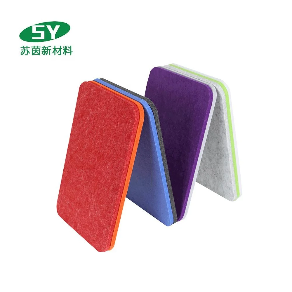 PET Felt Acoustic Panels Soundproof 100% Polyester Fiber Felt Panels Soundproof Self-adhesive Acoustic Panels