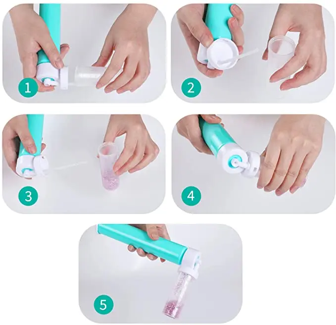 Lixsun Manual Cake Pump Set Cakes Coloring Spray Guns Kit For Cake