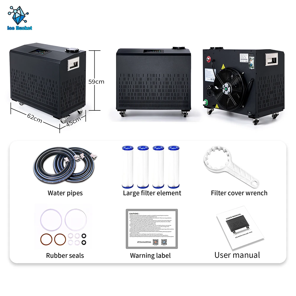 Hydroponic Water Chiller, 1hp, 220 V, 3210W - detail 6