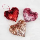 Wedding Decoration. Handmade Glitter Hanging Heart Ornament For Wedding Decoration.