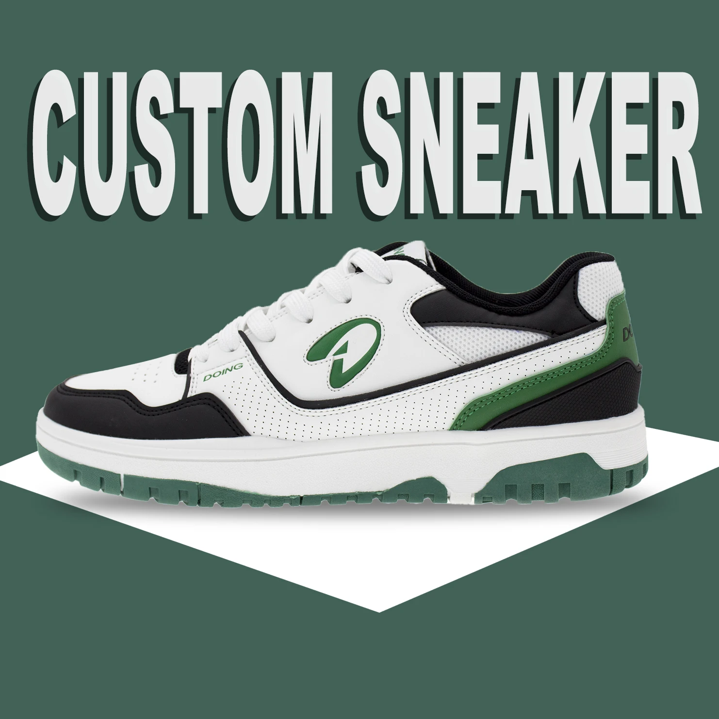 Custom Logo New NB Design 550 Zapatos Tenis Chaussures Casual Skateboard Shoes Men Original Homens Women Forest Green Sneakers