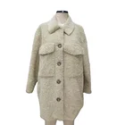 Overcoat Coat Woman Winter Womens Faux Fur Coat Trench Winter Warm Thick Overcoat Fluffy Top Jacket With Pockets
