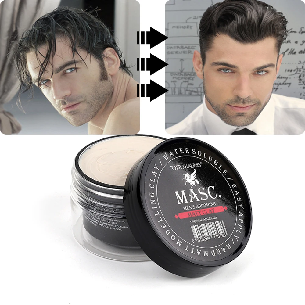 80g Hot Selling Mens Matte Color Styling Clay Easy Shaping Short Hair Mud  Matte Wax Mens Hair Clay - Buy Clay Pomade,Hair Clay Private Label,Private  Label Pomade Product on 