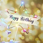 Design Wedding Party New Design Star Cake Topper Twinkle Light Cake Toppers Happy Birthday Wedding Party Cake Topper