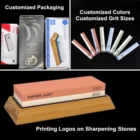 Stone Bamboo Base King Knife Sharpening Water Wet Stone Knife Sharpener Stone Whetstone Kit
