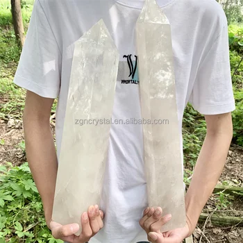 Natural Large White Quartz Crystal Points Clear Crystal Big Pillar Tower for Sale