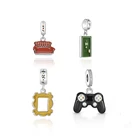 Sterling Silver Dangle Beads New Arrival 925 Sterling Silver Video Game Controller Dangle Beads Charms