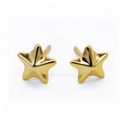 Star Stud Custom Design Star Shape Stud Soft 925 Starling Silver Earrings With Logo