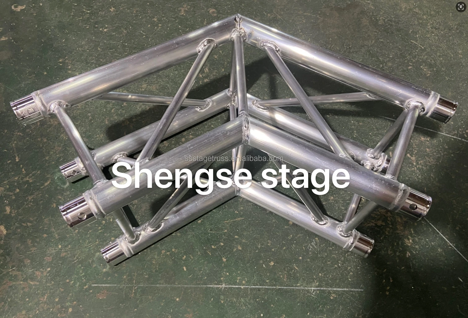 290mm Aluminum Spigot Truss 2-Way 120° Corner Truss Corner Connection Accessories for Concert Stage details