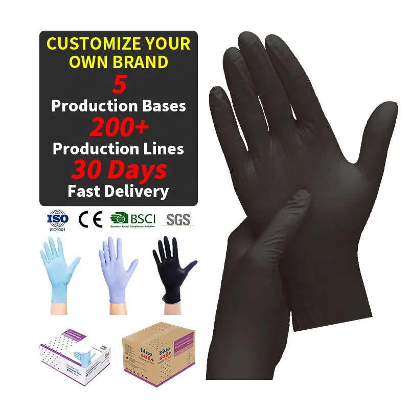 blue sail disposable nitrile gloves