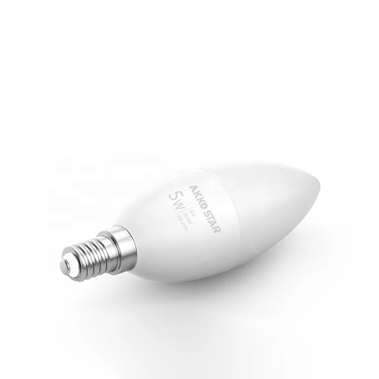 Akko Star High Lumen C37 Bulb Candle Light Ic Driver E14 5w 6500k 3000k Led Bulb Buy Led Bulb,Led Candle Bulbs,Akkostar C37 E14 5w Bulb Product on Alibaba.com
