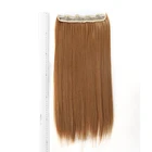 Hair Extension Hair Extension 1 Slice Clip Wig Synthetic Hair Wigs 100grams 24inch Hair Extension For White People
