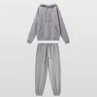 New Fall Winter Fashion Custom Cheap Fleece Tracksuit Solid Oversized Men Joggers Set