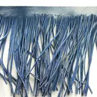 Wholesale Leather Fring Trim Black Leather Tassel Zipper Leather Tassel
