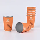 Coffee Take Away Coffee Cups Wholesale Disposable 8oz/10oz/12oz/16oz Double Wall Paper Cup Drink For Tea And Coffee