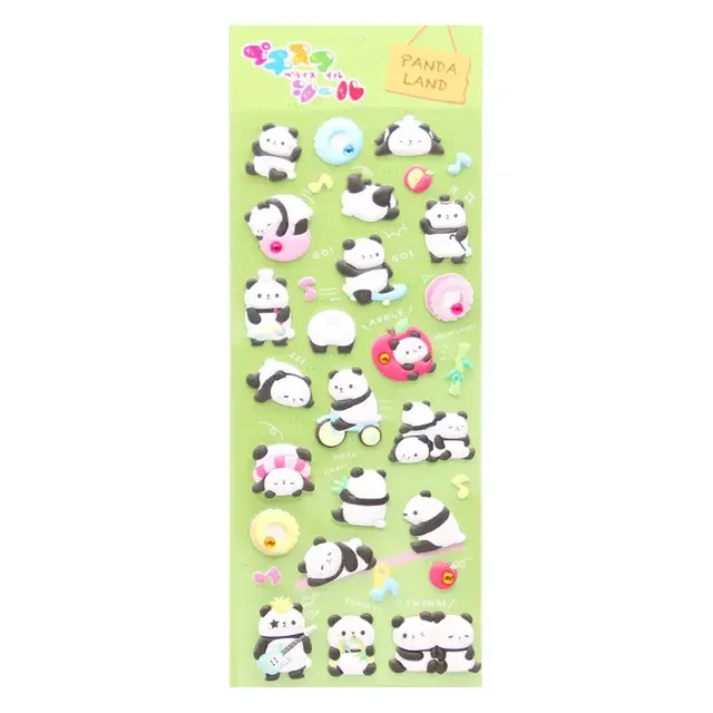 Wholesale of high-quality cute panda self-adhesive sponge stickers by factories