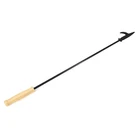 Poker Outdoor Campfire Tools And Accessories Fire Poker For Fire Pit -Total Length 36 Inch-Wooden Handle