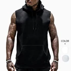 Custom Fitness Men Gym Sleeveless Hoodies Workout Sweatshirt Basketball Clothes Fast Dry Vests Waistcoats