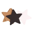 High Quality Star Kraft Jewlery Paper Tag Custom Name Tag Paper Price Gift Card White Black Brown 3 Color