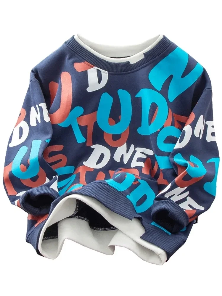 2024 New Design Children's Infant Winter Clothing Outdoor Warm Embroidery Knitted Sweater Boys' Underlay