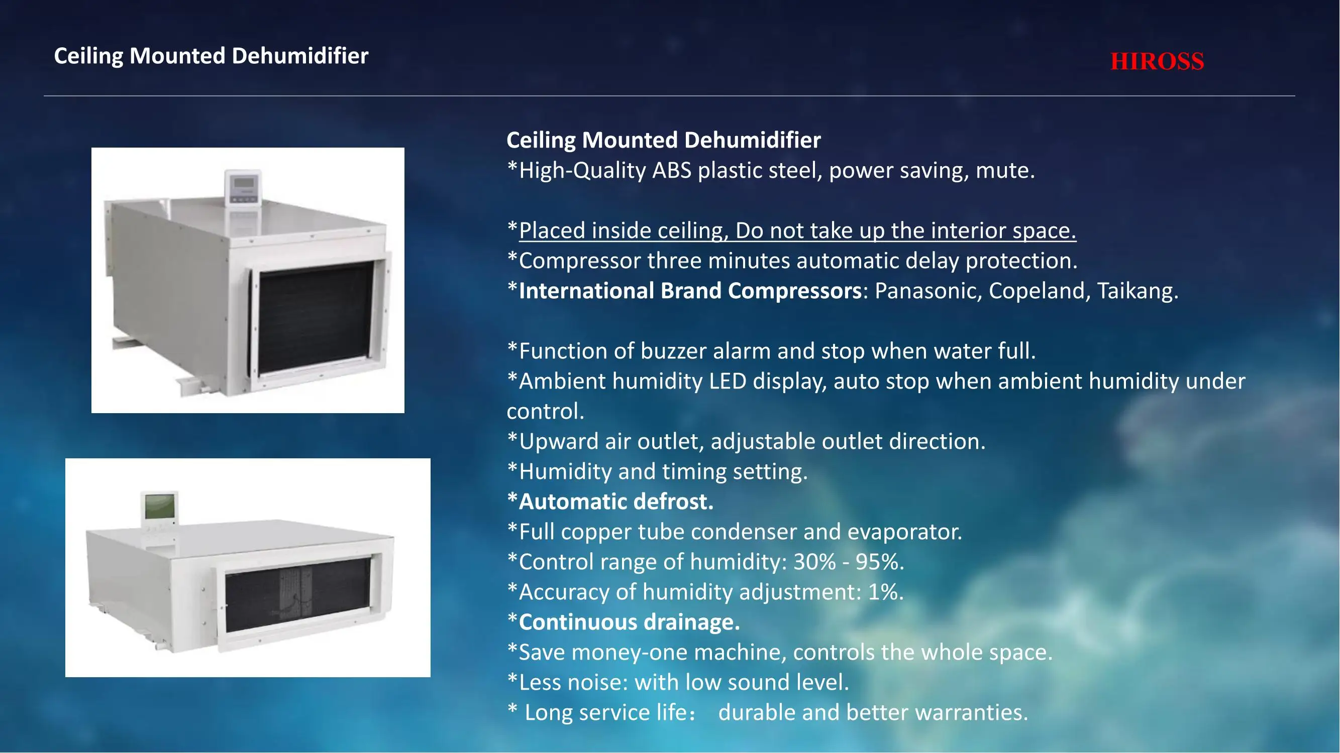 Greenhouse Ceiling Dehumidifier, 220V, 4000 m3 - detail 4