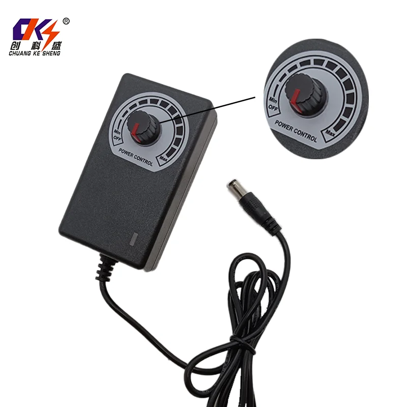 product plug in 3v 12v 1a led dimmer speed regulating dimming 3w 12w ac dc adjustable voltage power adapter for motor led light strip-4