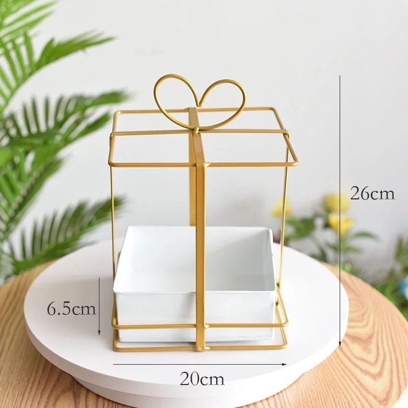 Small Heart Shape Flower Stand Metal Gold Party Wedding Decoration Table Centerpiece