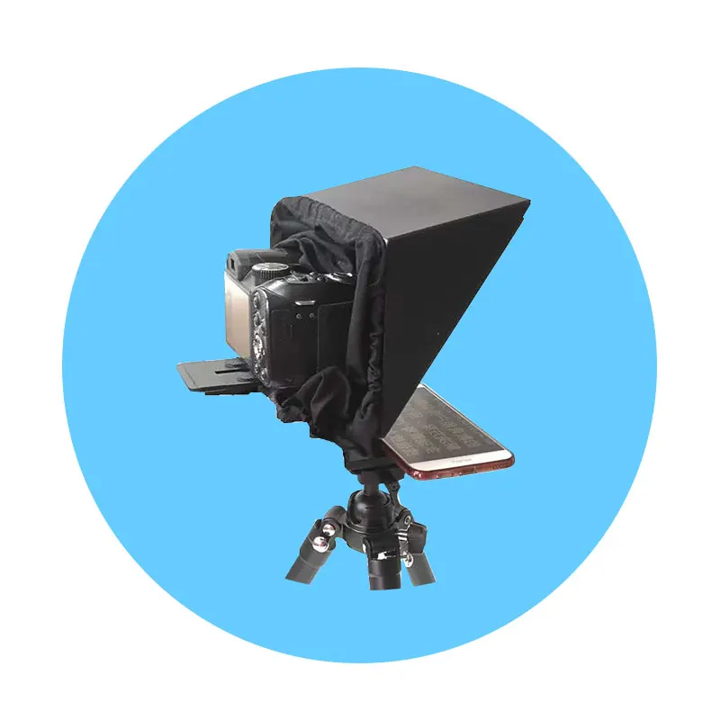 Tv Studio Smartphone Teleprompter For Phone And Dslr Camera Dual