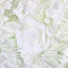 Flower 3d Wedding Artificial Rose 8x8 Flower Wall Panel Backdrop Decoration