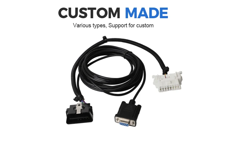 product obdii 16pin male to female y cable with db9p obd2 to db15test cable for vga interface diagnostic diy programming-4