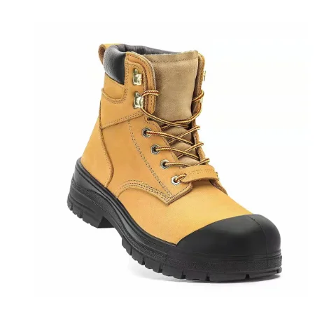 Toe Work Shoes Farmer Boots for Farm Workers, Yellow Safety Boots Wholesale Supplier
