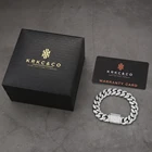 Zircon Hot Sale Hip Hop Bracelet Gift Single Row Zircon Copper Silver Color CZ Iced Out Chain Bracelet