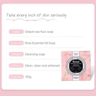 Shaped Soap GirlPal Handmad Rose Shaped Forminmg Face Soap Cleansing
