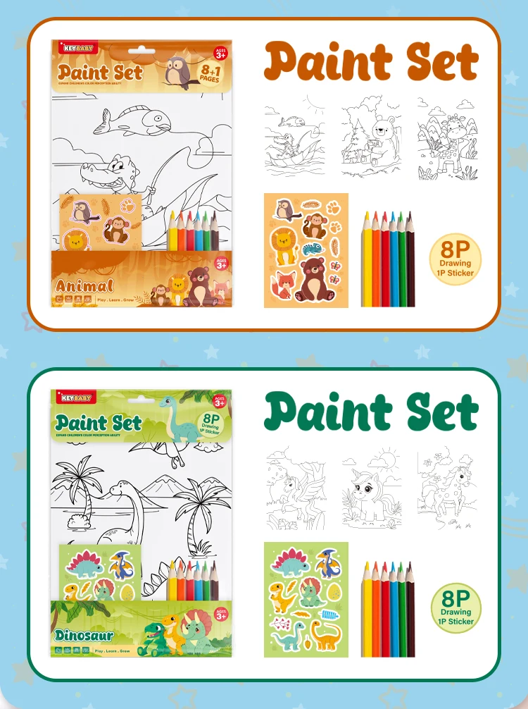 product keybaby custom 2026 book publishing printing services preschool sticker coloring books for 3 kids-8