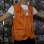 Vest Workwear Vest Custom Cargo Design Windbreaker Multi Pocket Workwear Vest For Men