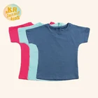 Girl Children 100% Cotton Baby Girl Baby Boy Solid O Neck Summer T Shirt Children Clothing