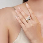 Zircon Gemstone Zircon Designer Gemstone Rings 2019 Fashion Animal Design 18k Gold Plating Ring With Zircon Gemstone