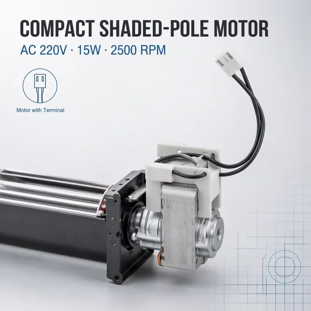 Cross Flow Fan, 220V, 15W, 360mm, Tangential - detail 8